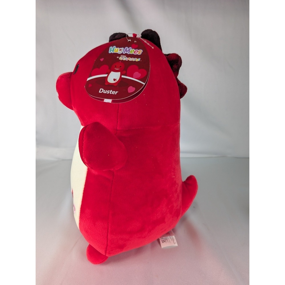 Squishmallow HUG MEES Valentines Duster the Dinosaur Plush 12" New w Tags Hearts - Picture 3 of 7